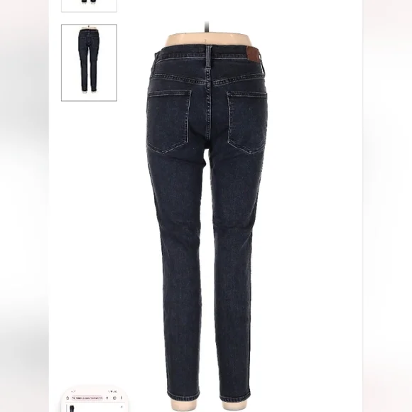 Madewell 10 inch high rise skinny skinny jeans, size 32 - Picture 2 of 3